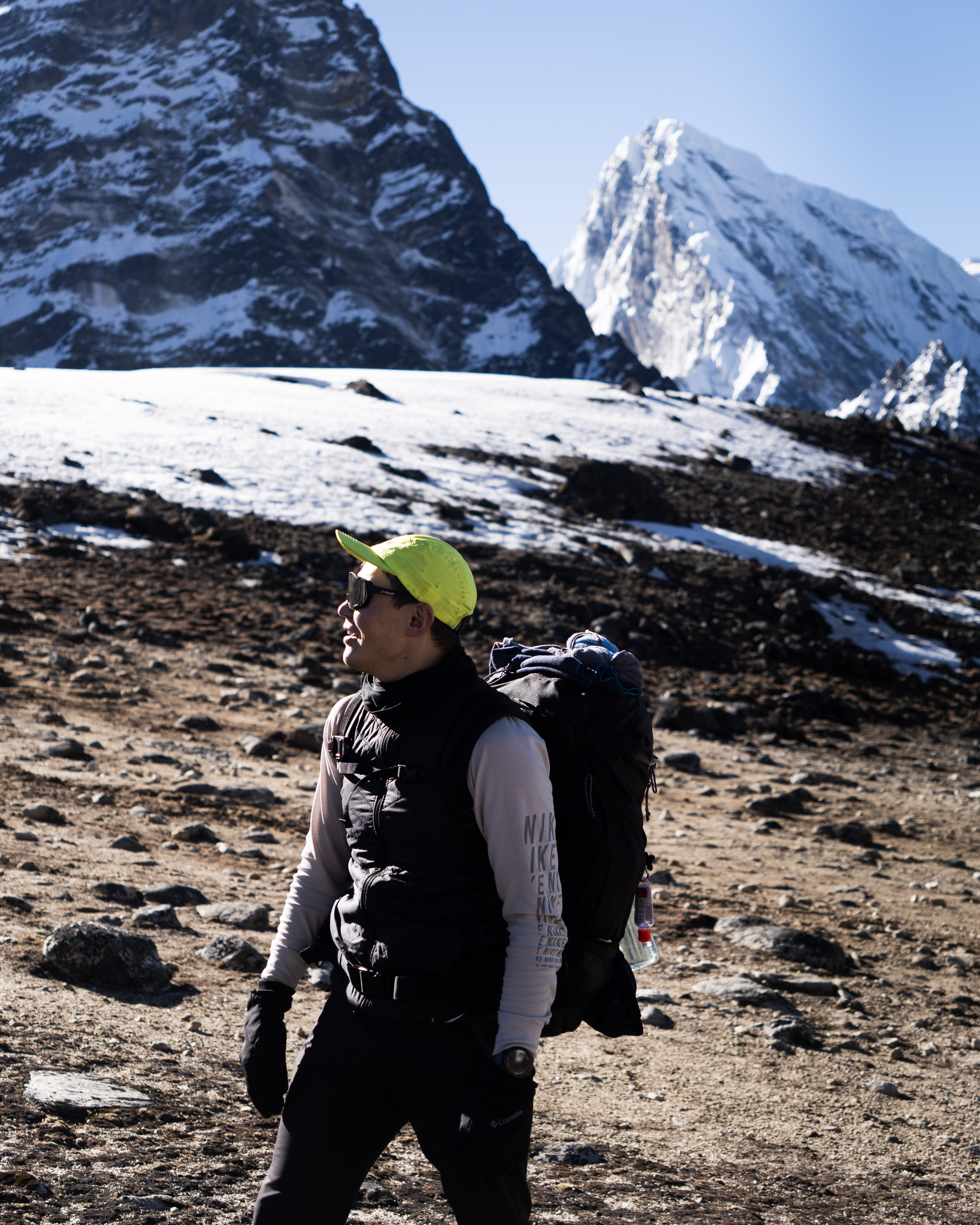 Nurbol trekking in the Himalayas near Everest Base Camp