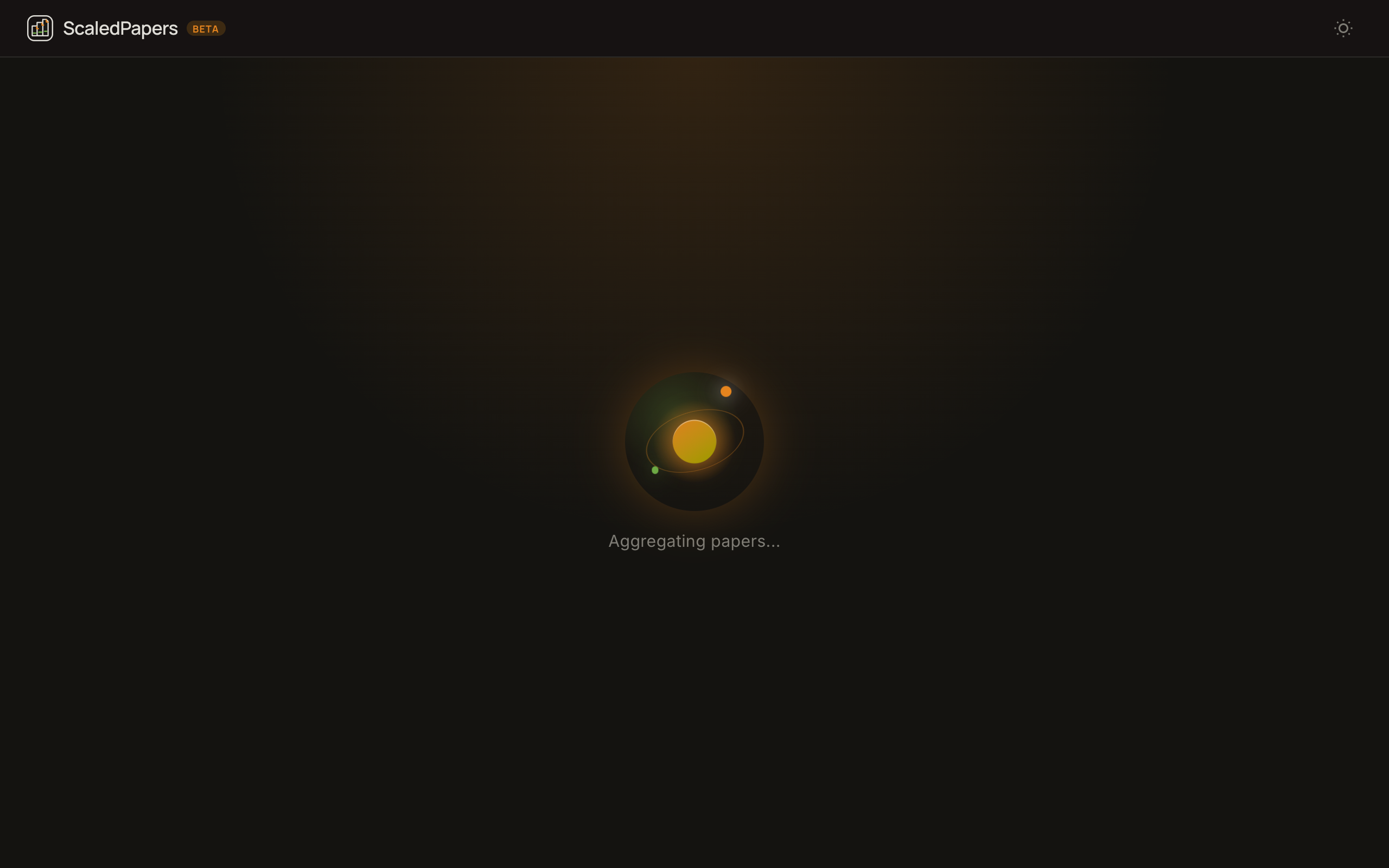 Discover loading screen: Aggregating papers.